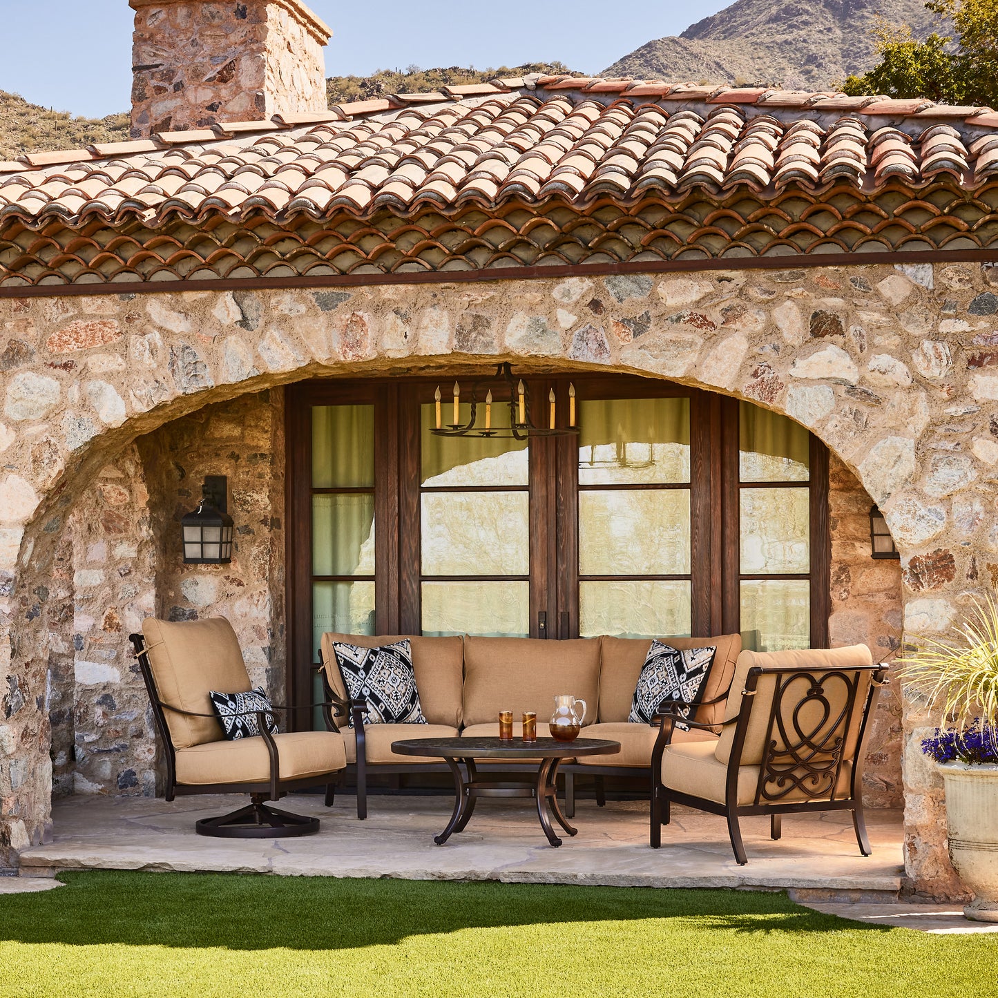 Madrid 4 Piece Seating Set Environmental, image 5