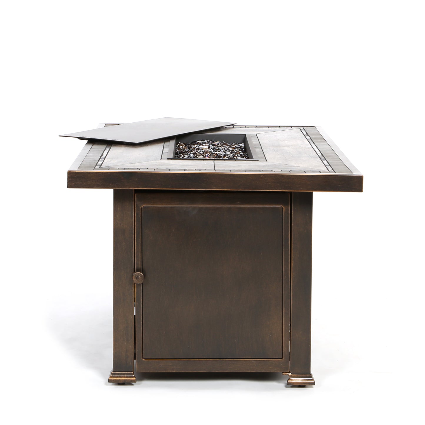 Melrose 52x32 Porcelain Top Fire Pit Side, image 3