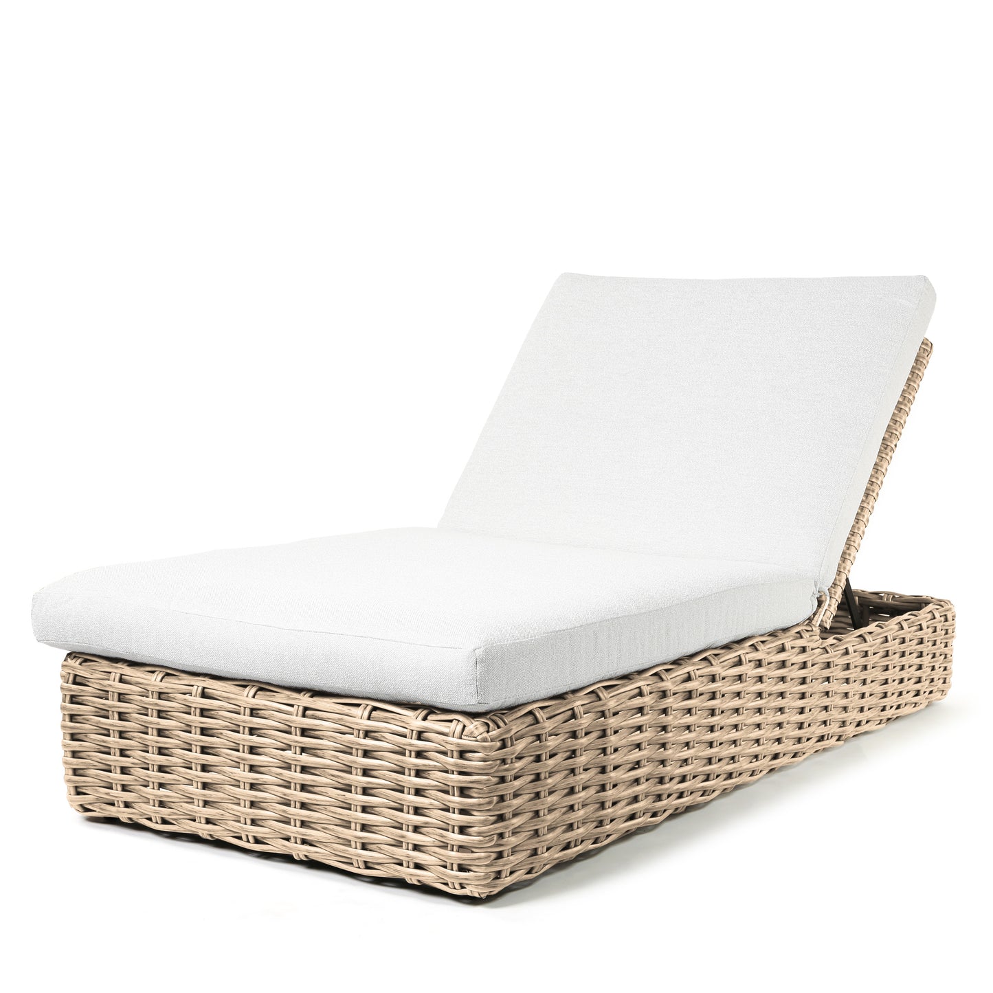 Mia Oversized Chaise Lounge Nurture Pebble Cushions Barley Weave, image 11