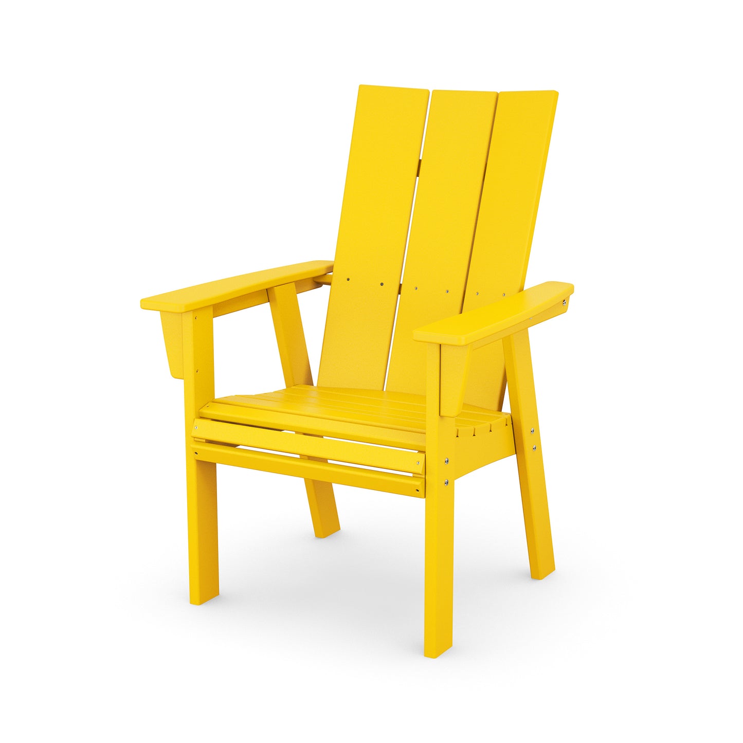Modern Curveback Adirondack Dining Chair Lemon, image 18