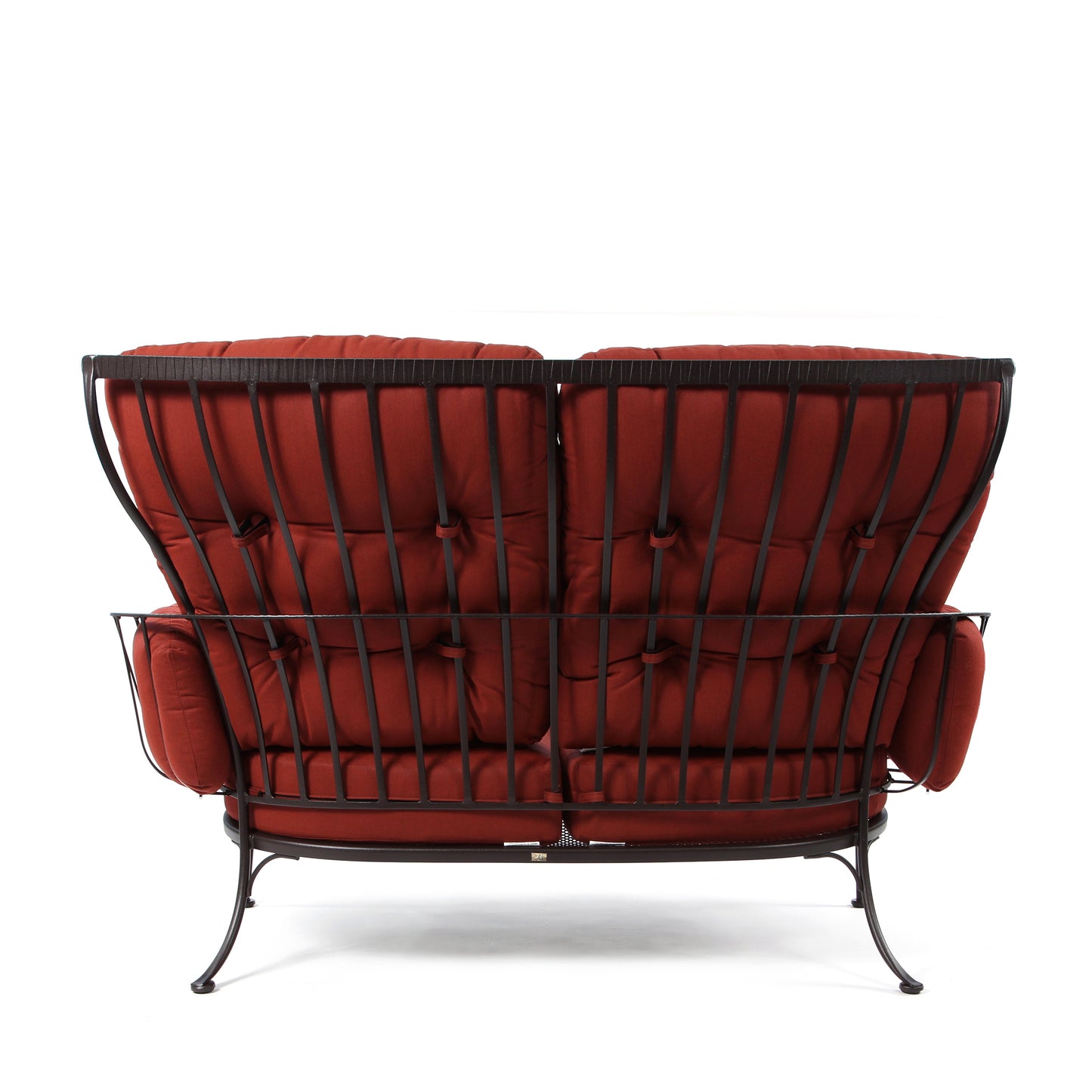 Monterra Loveseat Merlot Fabric Back, image 10