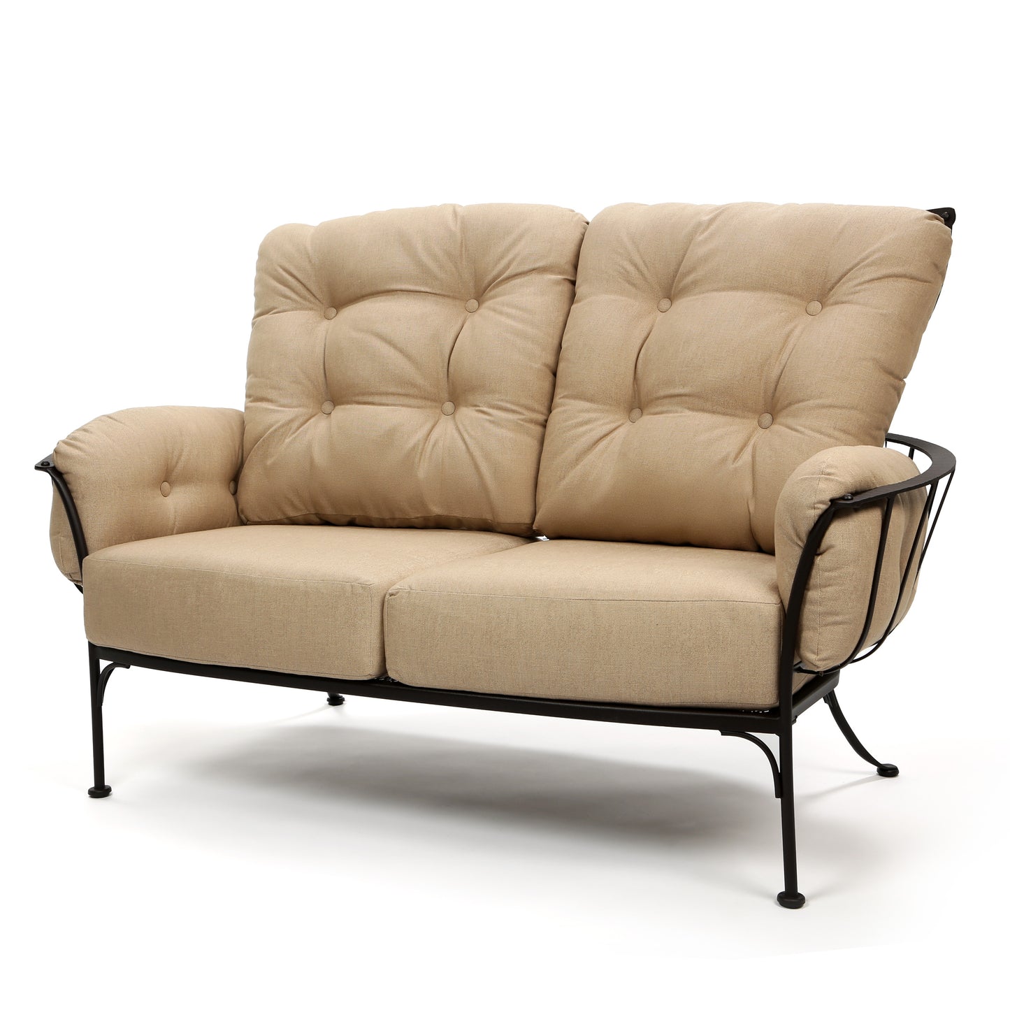 Monterra Loveseat with Belgian Linen Sand Fabric, image 1