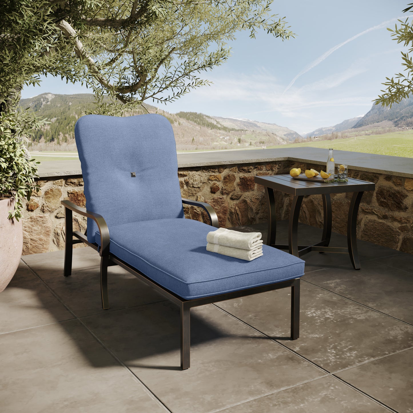 Napili Chaise Lounge with Venus Cabana Cushions Environmental, image 7