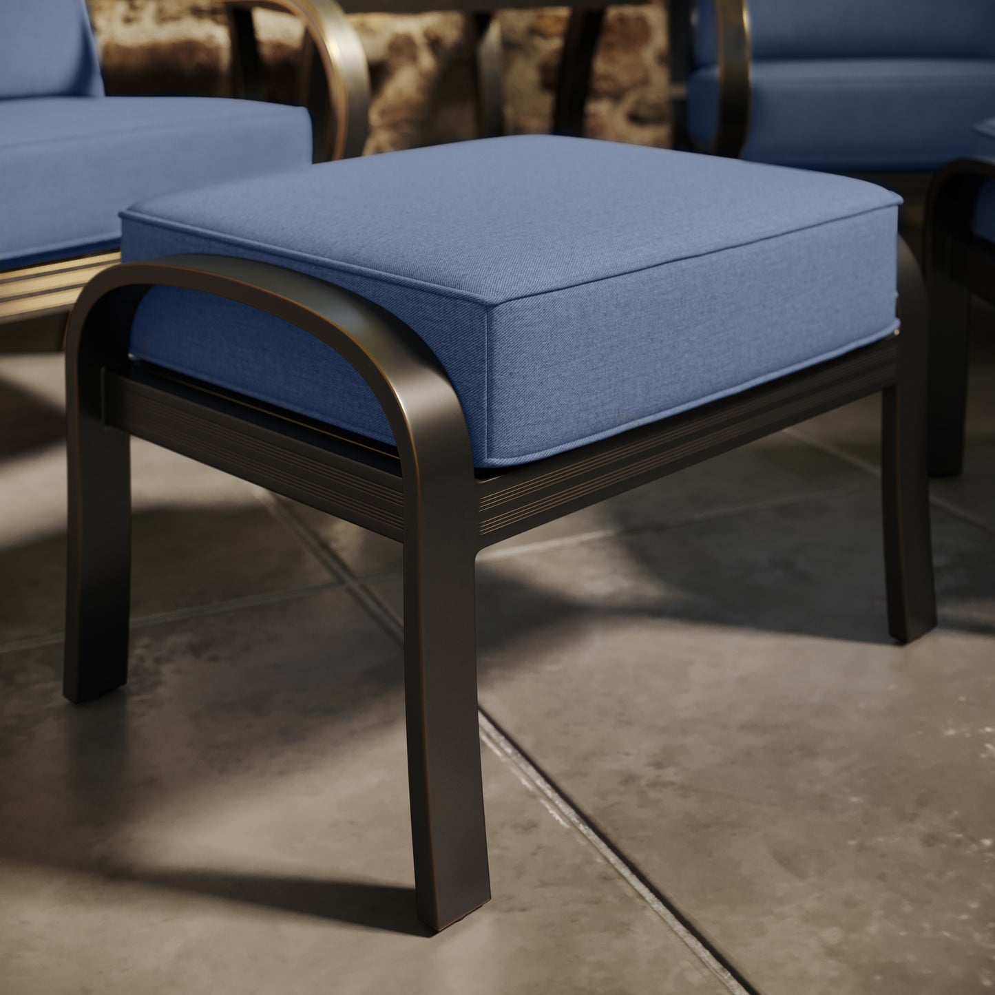 Napili Ottoman with Venus Cabana Cushion Environmental, image 16