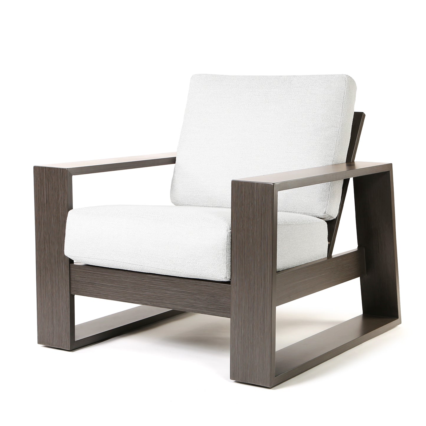 Novara Club Chair Nurture Pebble Cushions Smoke Finish, image 17