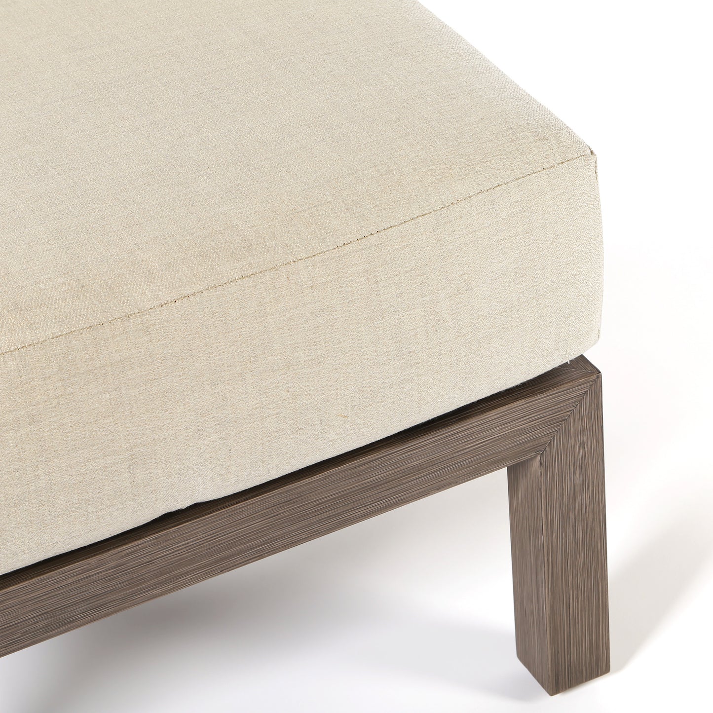 Oakdale Ottoman Hickory Frame Venus Cameo Cushion Detail, image 2