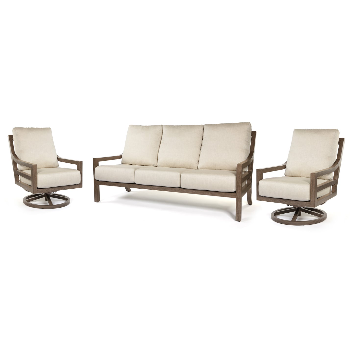 Oakdale Sofa Set with 2 Swivel Club Chairs, image 13