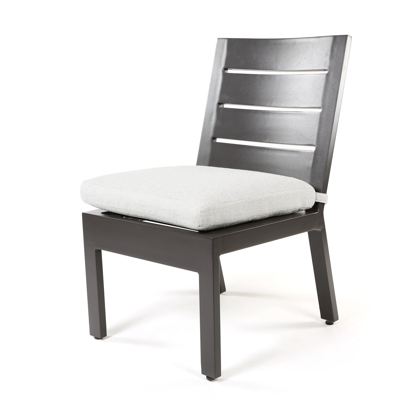 Palermo Dining Side Chair Nurture Pebble Cushion Graphite Finish, image 9