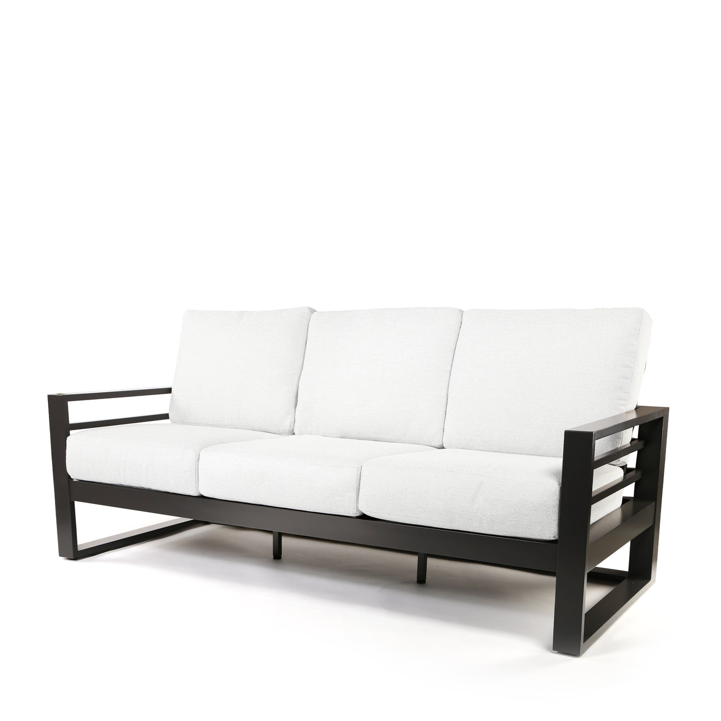 Palermo High Back Sofa Nurture Pebble Cushions Graphite Finish, image 12