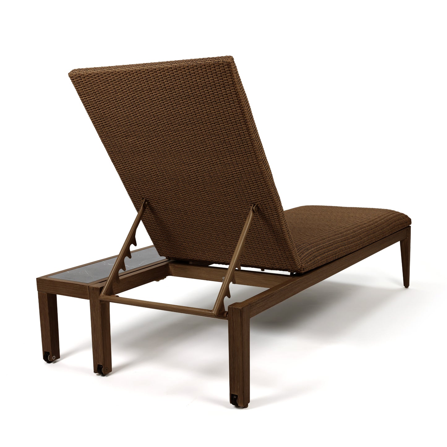 Siena Chaise Lounge Cedar Weave Onyx Table Back, image 15