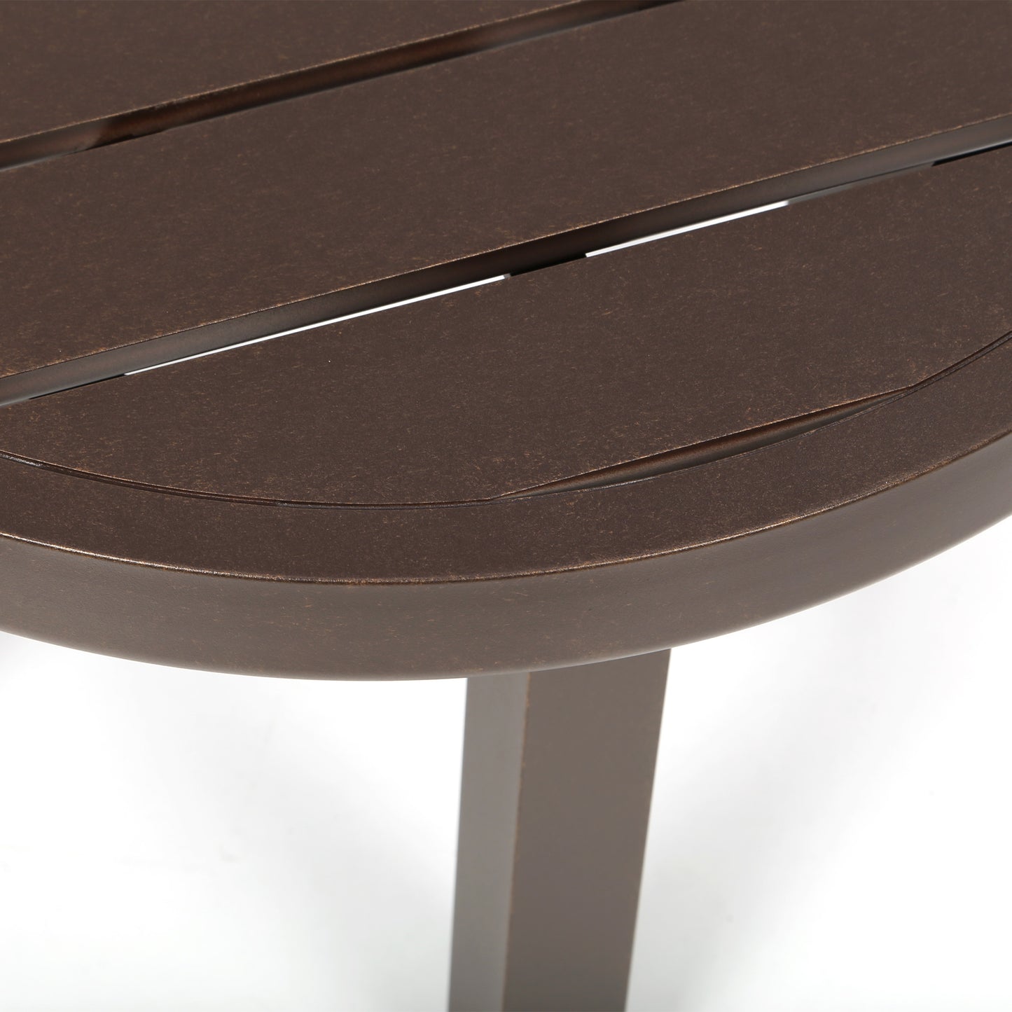 Trinidad Collection 24 Round End Table Bronze Finish Detail, image 6