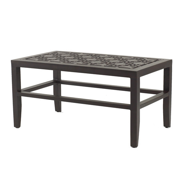 castelle 18 x 34 rectangular madera top coffee table, image 1