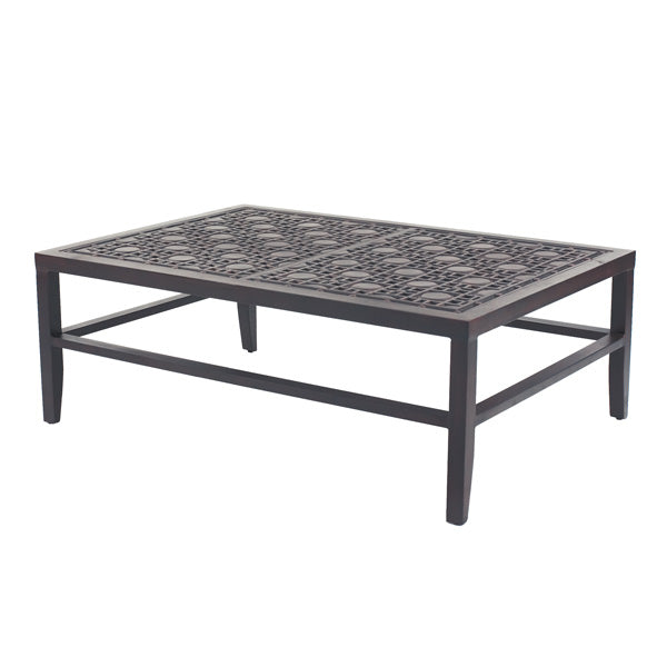 castelle 32 x 48 rectangular madera top coffee table, image 1