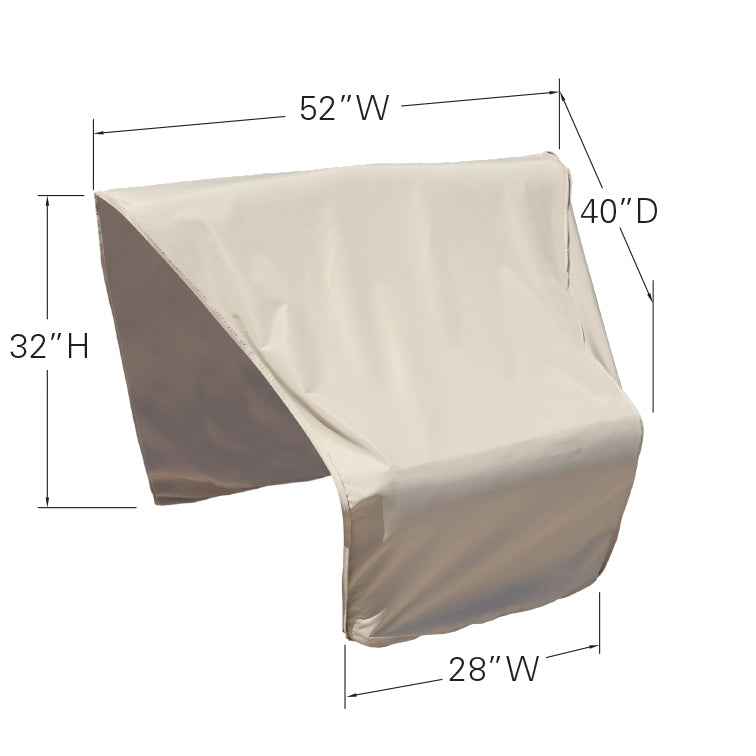 CP406-L - Sectional Or Modular Wedge End (Right Facing) Cover