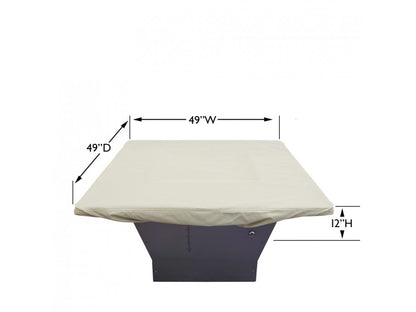 CP932 - 42" To 48" Square Fire Pit / Table / Ottoman Cover