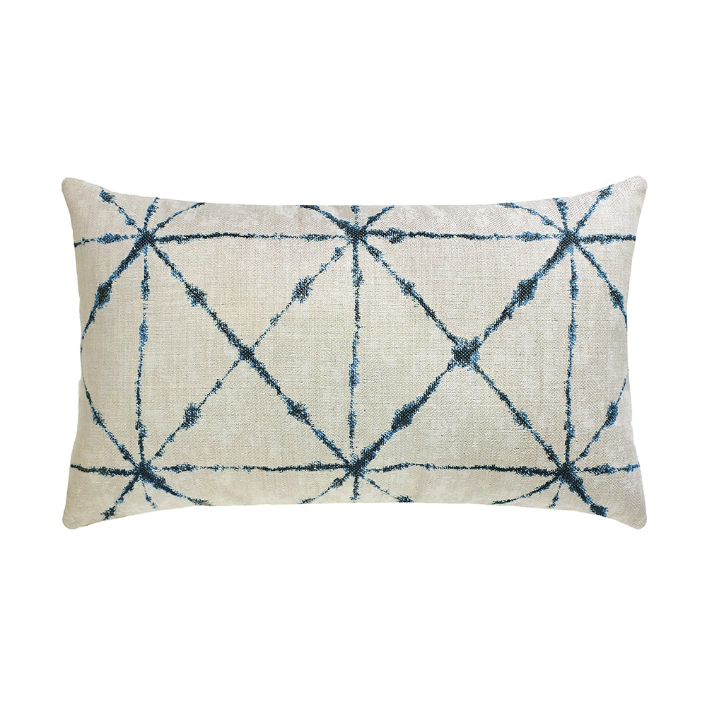designer lumbar pillow trilogy indigo, image 1