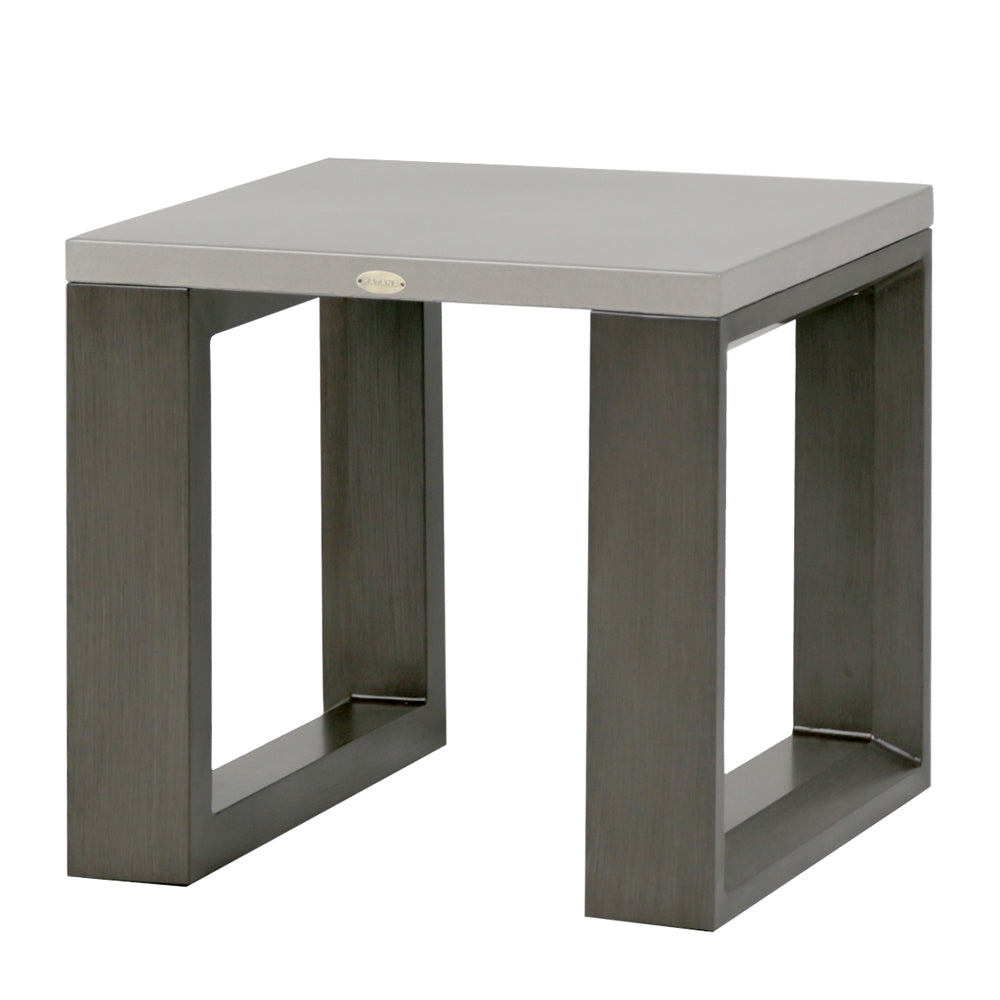 Denmark 23.5" Square Side Table by Ratana Aluminum Occasional Today
