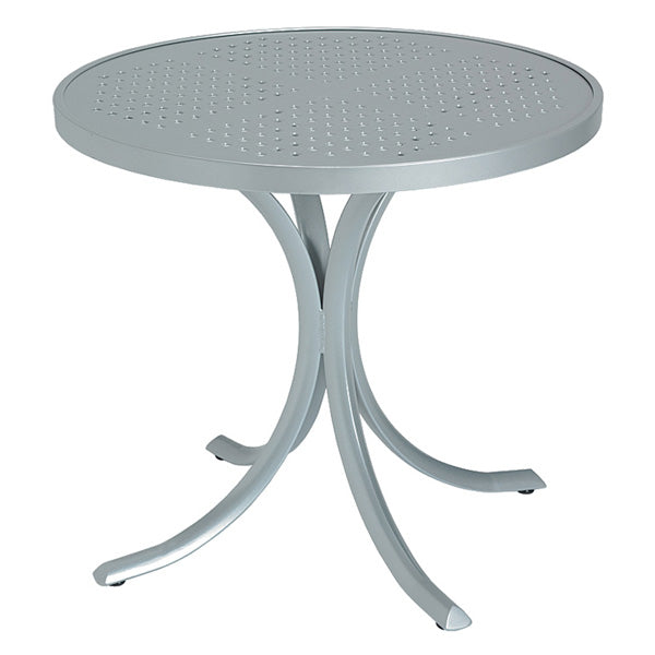 Tropitone 36" Round Patterned Aluminum Top Dining Table, image 1