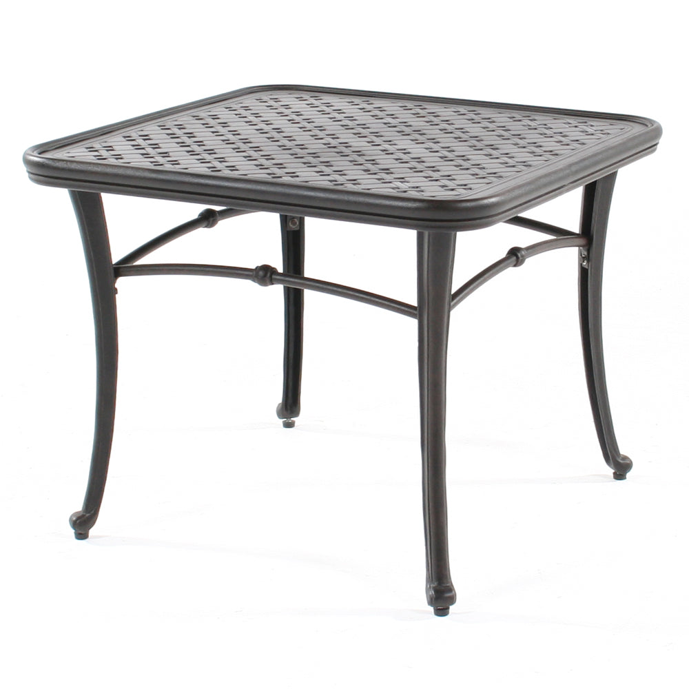 Mallin Napa Collection 28" Sq End Table by Mallin Cast Aluminum