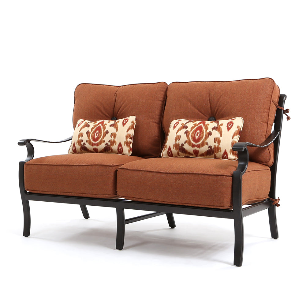 Monterey Loveseat by Castelle | Cast Aluminum Loveseats | Today's Patio