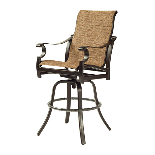 monterey sling high back swivel bar stool, image 1