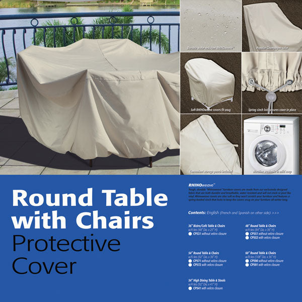 round table with chairs protective cover 4, image 4