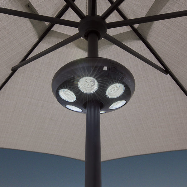 vega large umbrella light black on umbrella pole, image 8