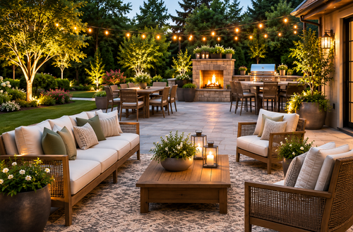 How to Make a Large Patio Feel Cozy Without Filling Every Inch