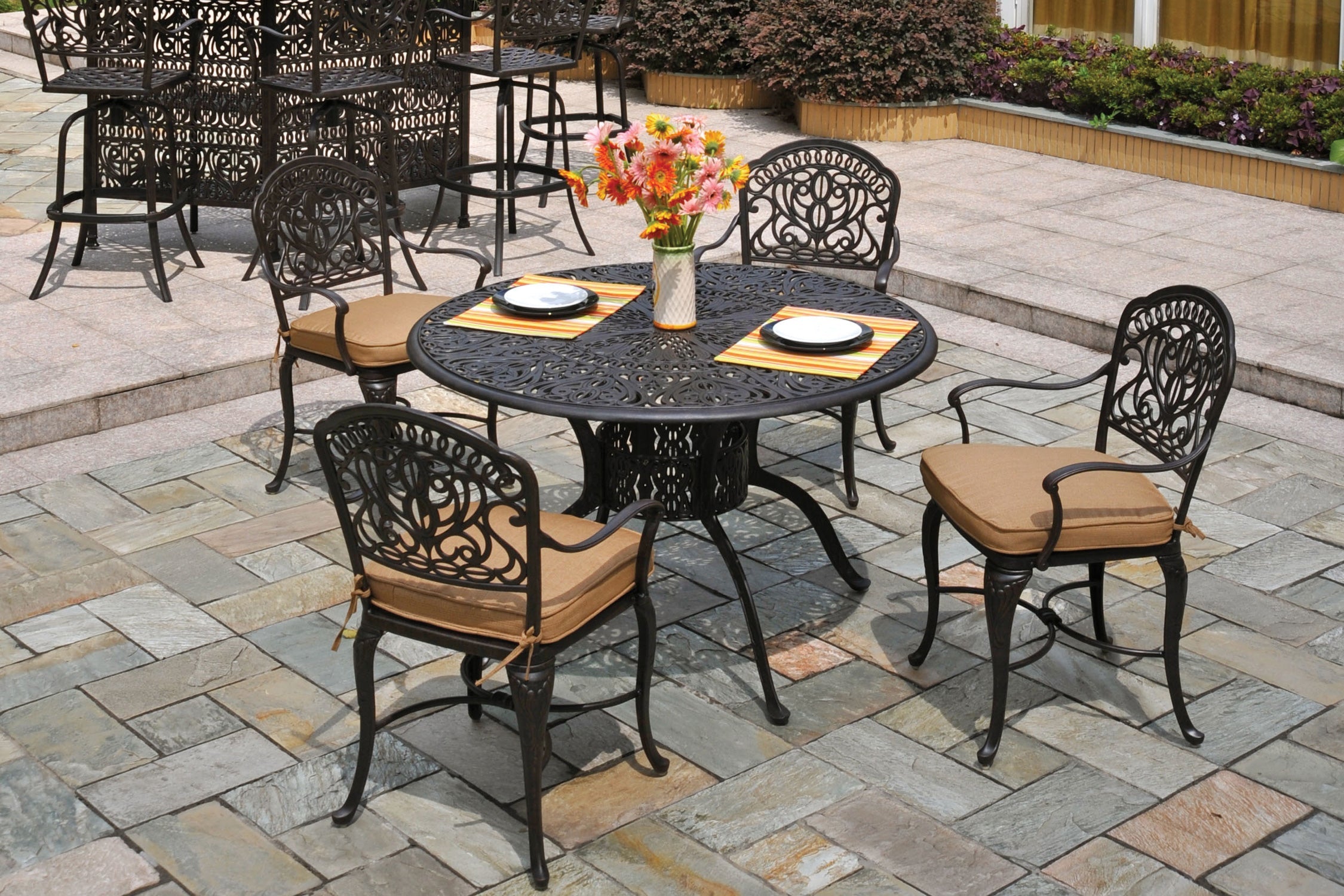 Cast Chair Cast Aluminum Patio Furniture | Today's Patio