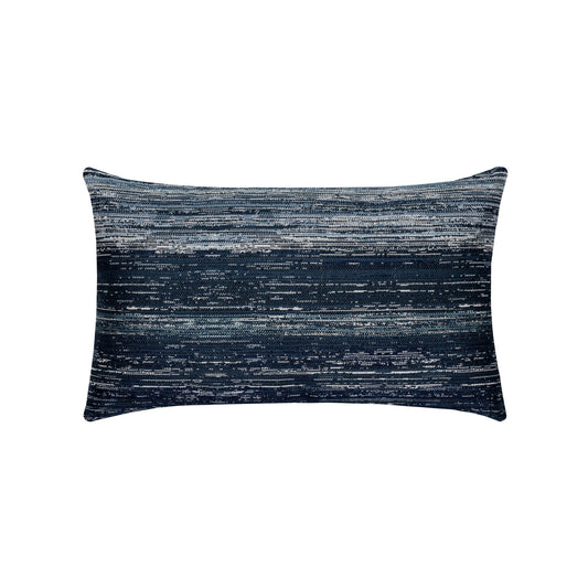 designer lumbar pillow textured indigo