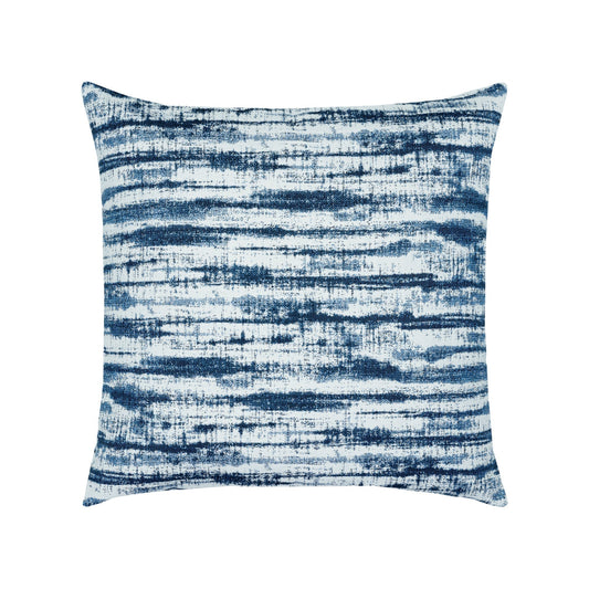 20 square designer throw pillow linear indigo