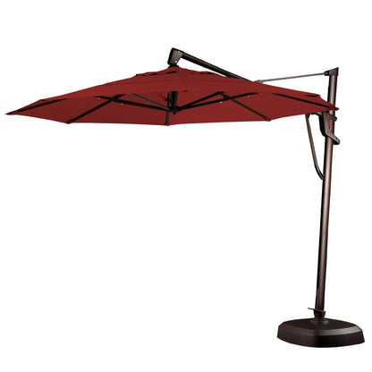 Treasure Garden 11' Octagon AKZP Cantilever Umbrella with Black Frame