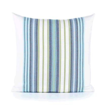 
                  20" Square Elaine Smith Pillow  Summer Stripe - Image 4
                