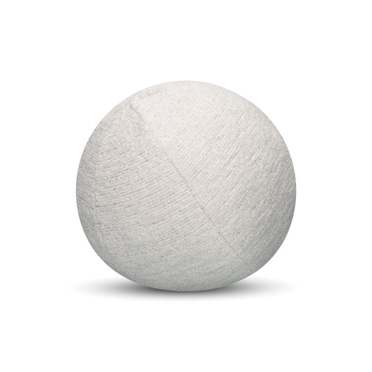 12" Round Elaine Smith Orb Pillow Comfort Oyster