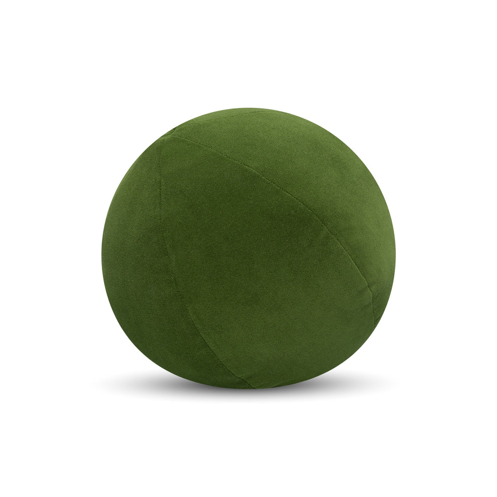 12" Round Elaine Smith Orb Pillow Lush Velvet Ivy