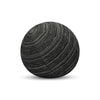 12 Round Elaine Smith Orb Pillow Luxe Stripe Charcoal