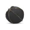 12 Round Elaine Smith Orb Pillow Micro Fringe Carbon