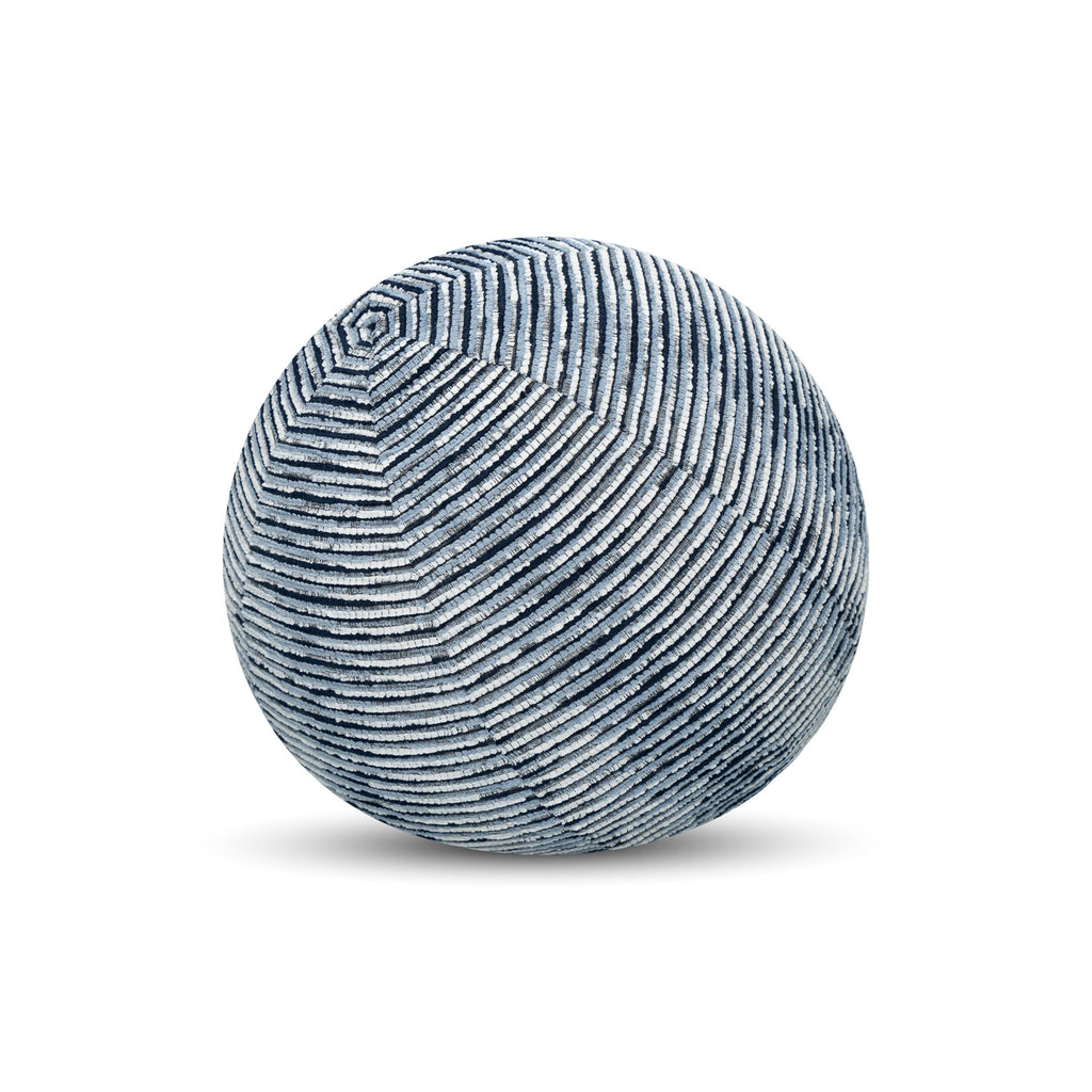 12 Round Elaine Smith Orb Pillow Progress Indigo
