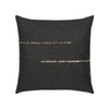 20 square designer throw pillow micro fringe carbon