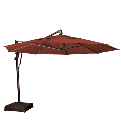 Treasure Garden 13' Octagon AKZP Cantilever Umbrella with Bronze Frame