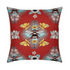 22 square designer throw pillow tropical bee