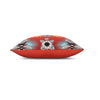 22" Square Elaine Smith Pillow  Tropical Bee Red