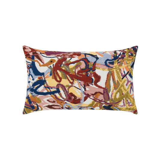 designer lumbar pillow graffiti