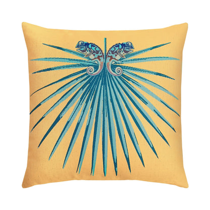 
                  22 square designer throw pillow chameleon lagoon - Image 1
                