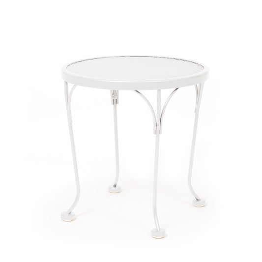 17" Round Mesh Top End Table
