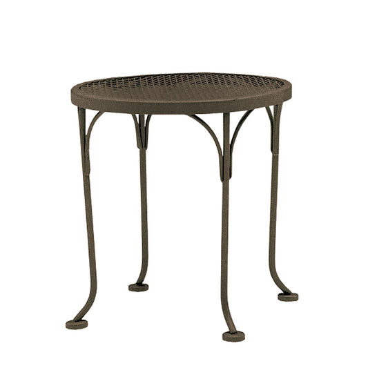 17" Round Mesh Top End Table