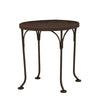 17 Round Mesh Top End Table Espresso