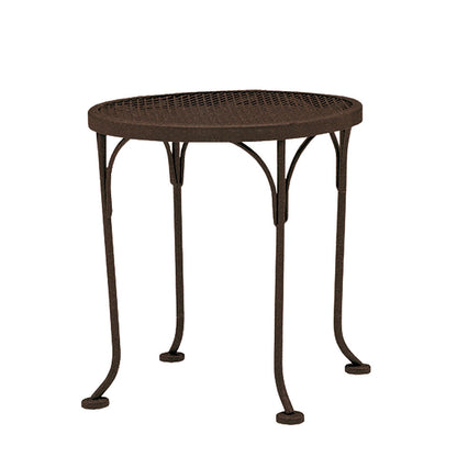 
                  17 Round Mesh Top End Table Espresso - Image 3
                