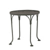 17 Round Mesh Top End Table Gray Shimmer