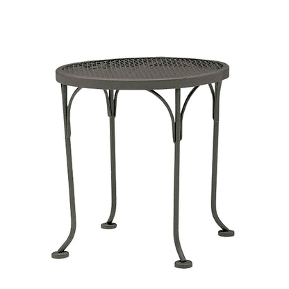 
                  17 Round Mesh Top End Table Gray Shimmer - Image 5
                